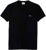 Lacoste Classic Fit T Shirt V hals zwart, Effen online kopen