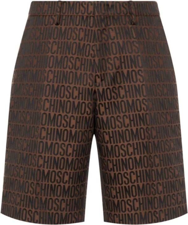 Moschino Korte Broeken Bruin Heren