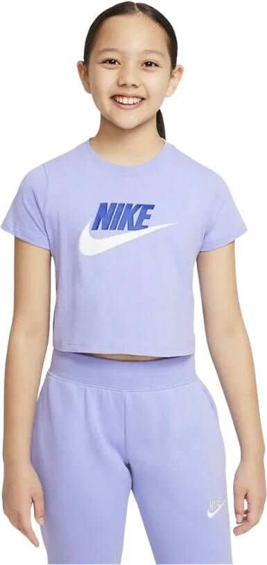 Nike T shirts Paars Dames