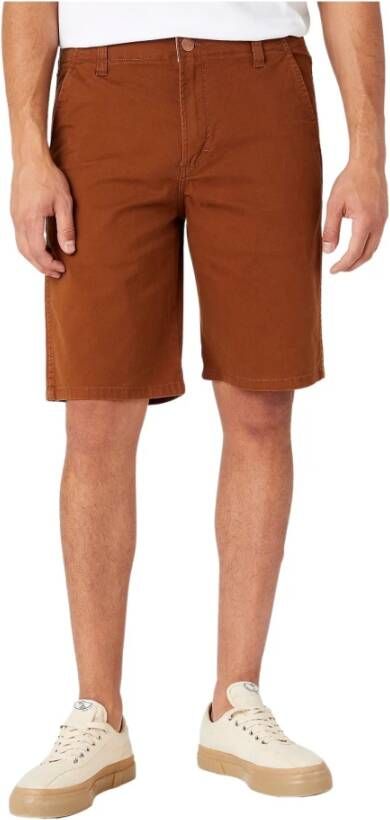 Wrangler Korte Broeken Bruin Heren