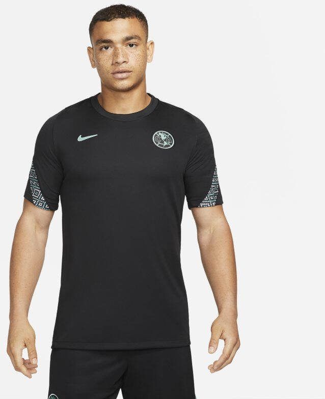 Nike Club América Strike Dri FIT voetbaltop met korte mouwen voor heren Zwart