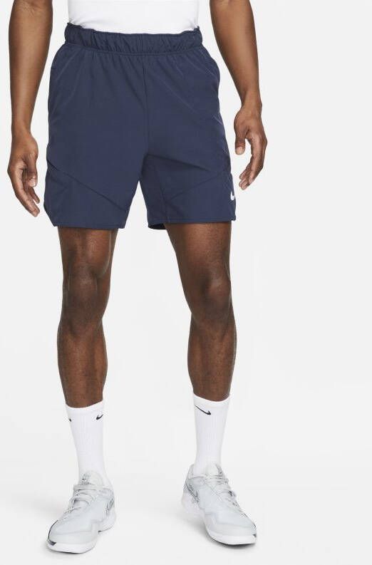 Nike Court Dri FIT Advantage Tennisshorts voor heren(18 cm) Blauw