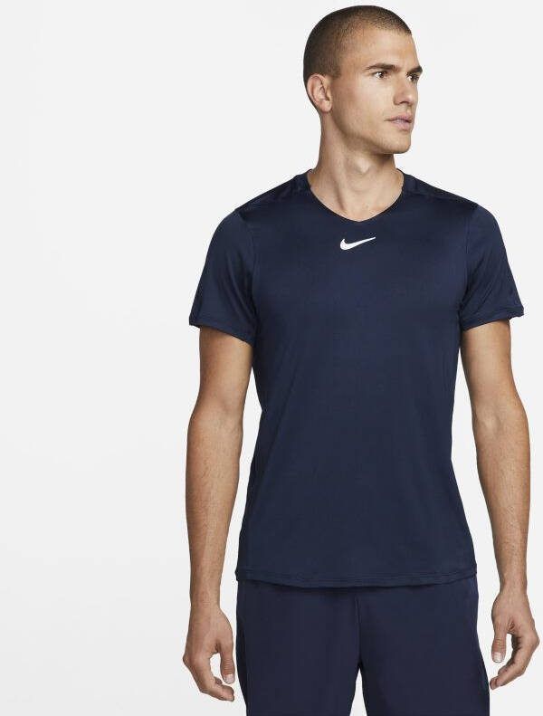 Nike Court Dri FIT Advantage Tennistop voor heren Blauw