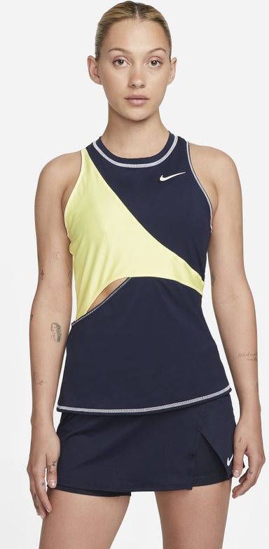 Nike Court Dri FIT Slam Tennistanktop voor dames Blauw
