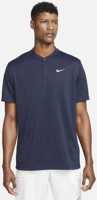 Nike Court Dri FIT Tennispolo voor heren Blauw