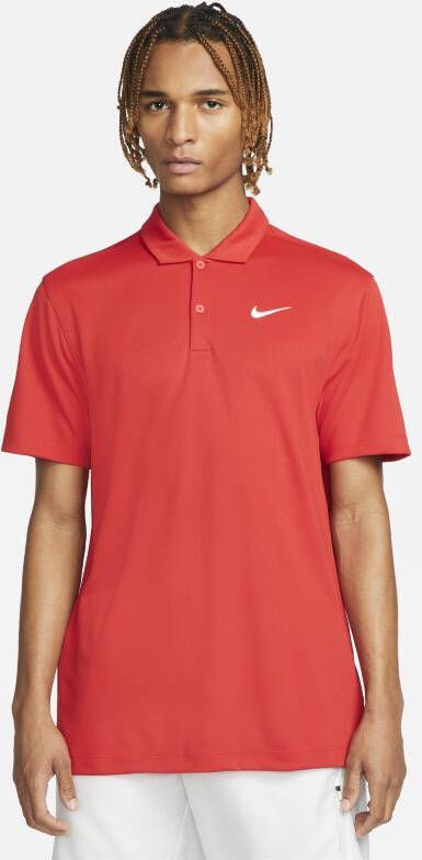 Nike Court Dri FIT Tennispolo voor heren Rood