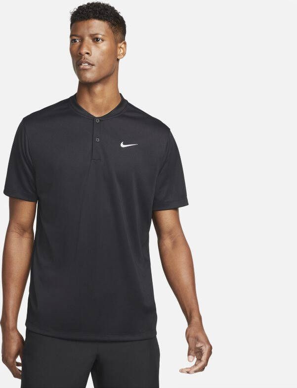 Nike Court Dri FIT Tennispolo voor heren Zwart