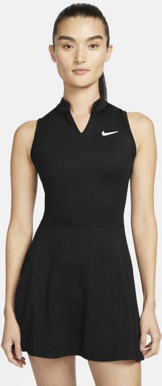 Nike Court Dri FIT Victory Tennisjurk Zwart
