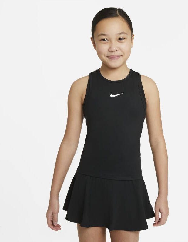 Nike Court Dri FIT Victory Tennistanktop voor meisjes Zwart