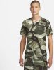 Nike Dri FIT Miler Hardlooptop met korte mouwen en camouflageprint voor heren Groen online kopen