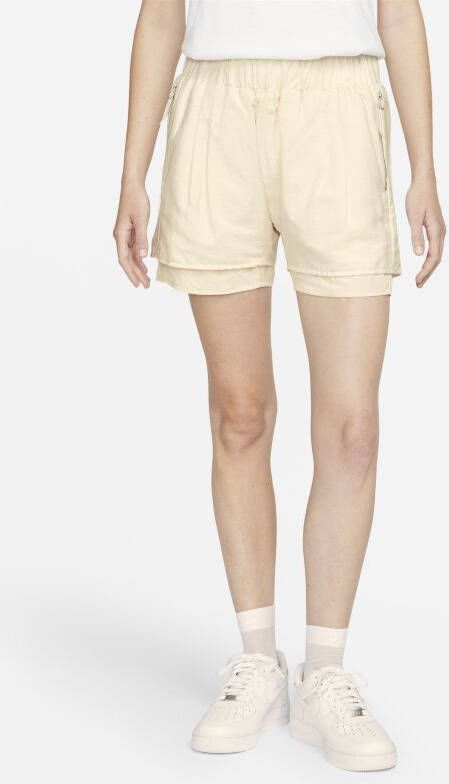 Nike ESC Geweven damesshorts Bruin