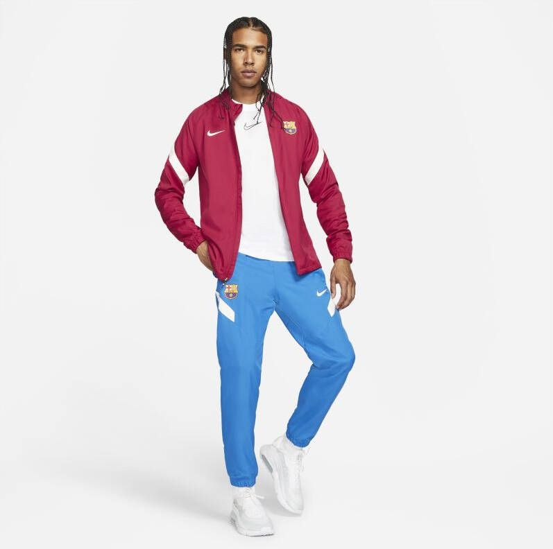Nike FC Barcelona Strike voetbaltrainingspak met Dri FIT voor heren Rood