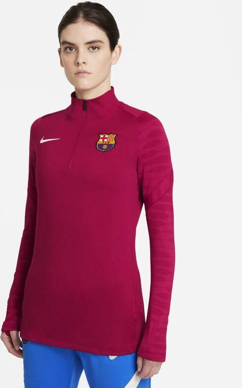 Nike Barcelona Trainingsshirt Strike Drill Bordeaux/Wit Vrouw