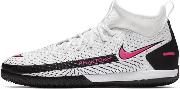 Nike Jr. Phantom GT Academy Dynamic Fit IC Zaalvoetbalschoen voor kleuters/kids Wit