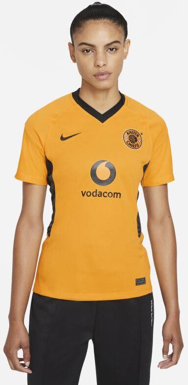 Nike Kaizer Chiefs F.C. 2021/22 Stadium Thuis voetbalshirt met Dri FIT voor dames Geel
