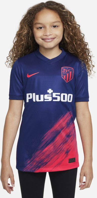 Nike Kids Atlético de Madrid 2021/22 Stadium Uit Voetbalshirt voor kids Blauw