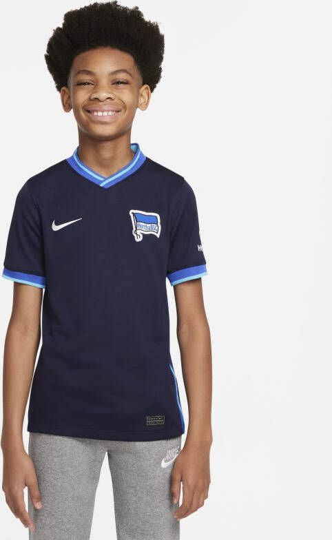 Nike Kids Hertha BSC 2021/22 Stadium Uit Voetbalshirt voor kids Blauw