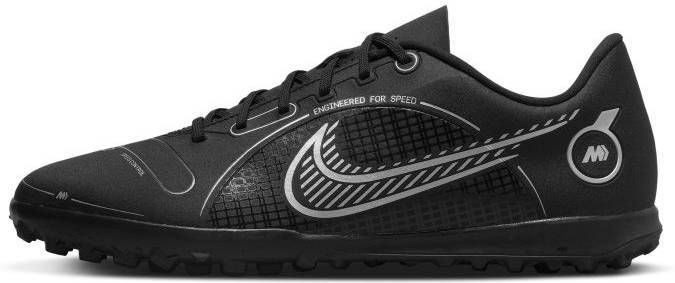 Nike mercurial vapor 14 club tf voetbalschoenen zwart/grijs heren