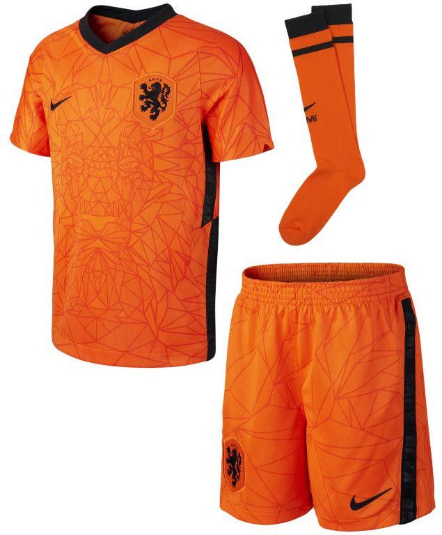 Nike Nederland 2020 Thuis Voetbaltenue voor kleuters Oranje