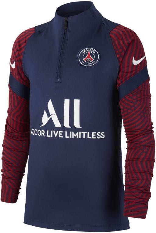 Nike Kids Nike Paris Saint Germain Dry Strike Trainingstrui 2020 2021 Kids Blauw Rood