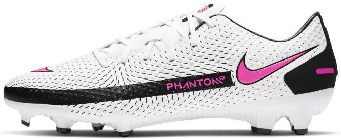 Nike Phantom GT Academy Gras/Kunstgras Voetbalschoenen(MG)Wit Zwart Roze