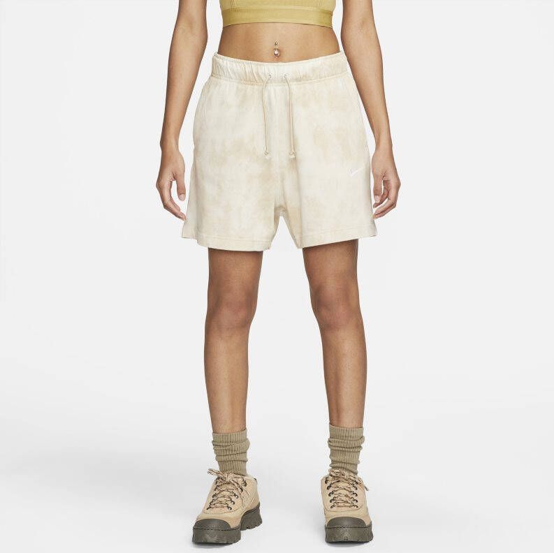 Nike Sportswear Damesshorts van gewassen jersey Bruin