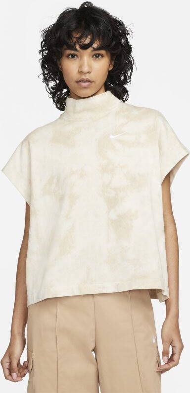 Nike Sportswear Damestop van gewassen jersey Bruin