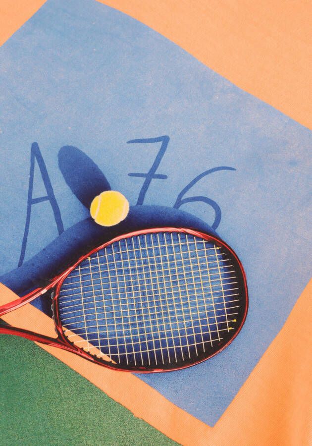 Ao76 Oranje T shirt Mat T shirt Tennis