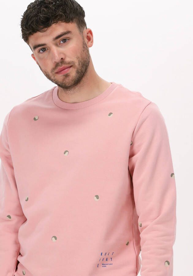 Kultivate sweater van biologisch katoen rose tan