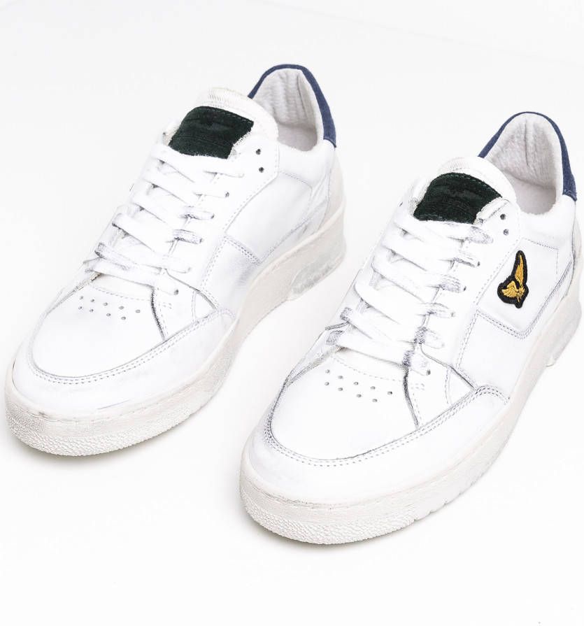 PME Legend Lanceman leren sneakers wit/blauw