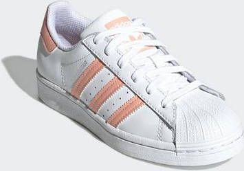 Adidas Originals Superstar sneakers wit/lichtroze