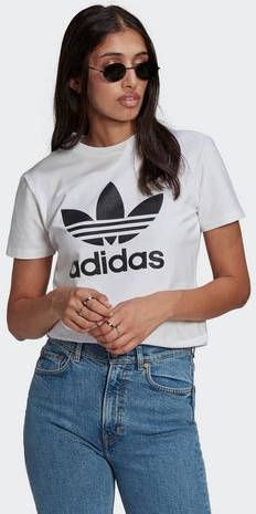 Adidas Originals Shortsleeve Dames T Shirts White 100% Katoen