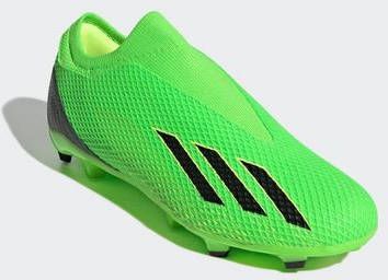 adidas X Speedportal.3 Veterloze Gras Voetbalschoenen(FG)Groen Zwart Geel