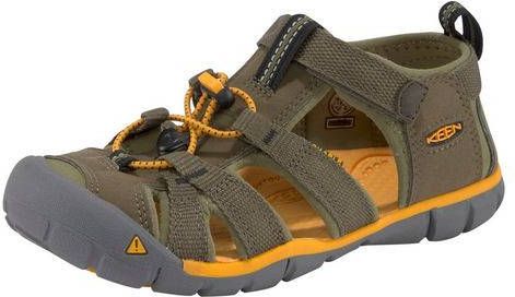 Keen Seacamp II CNX Youth Sandaal Junior Middenbruin/Groen