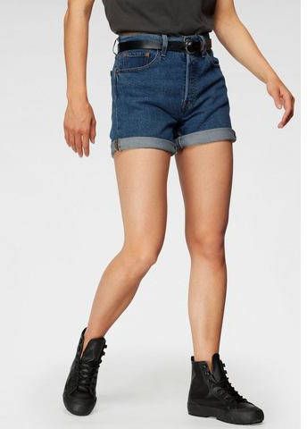 Levi's Szorty 501 Mid Thigh Short 85833 0007 , Blauw, Dames