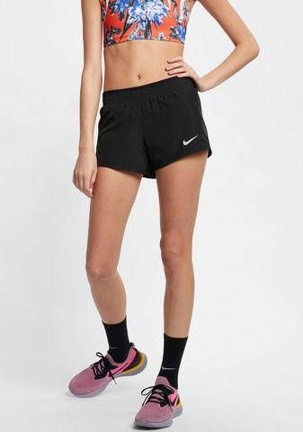 Nike dri fit 10k hardloopshort zwart dames