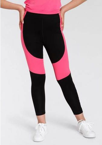 Puma favourites logo high waist 7/8 sporttight roze kinderen