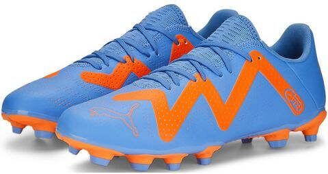 PUMA Future Play Gras/Kunstgras Voetbalschoenen(MG)Blauw Oranje Wit