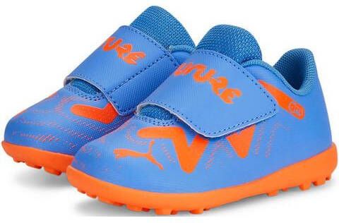 PUMA Future Play Turf Voetbalschoenen(TF)Baby/Peuters Blauw Oranje Wit