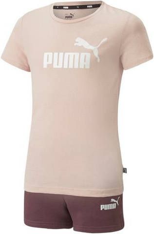 PUMA Vrijetijdscombinatie Logo Tee & Shorts Set G(set, 2 delig )