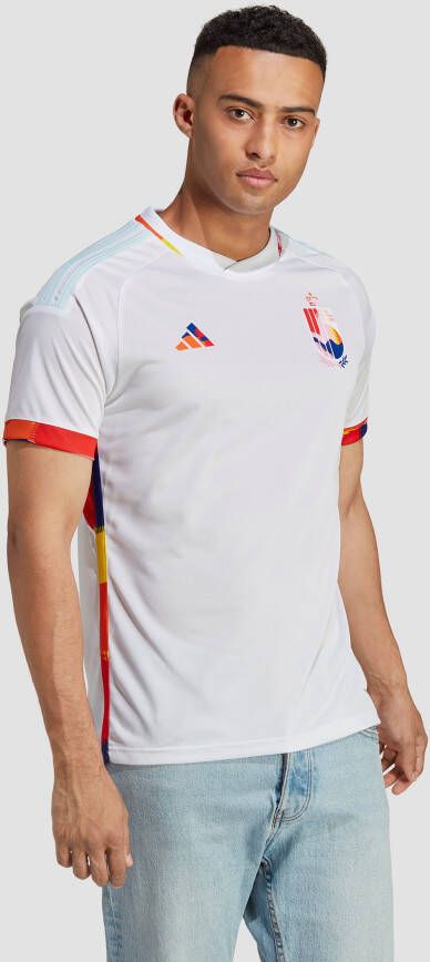 Adidas belgië uitshirt 22/23 wit/blauw heren