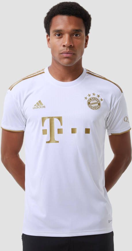 Adidas FC Bayern M&#xFC, nchen 22/23 Uitshirt White/Dark Football Gold Heren