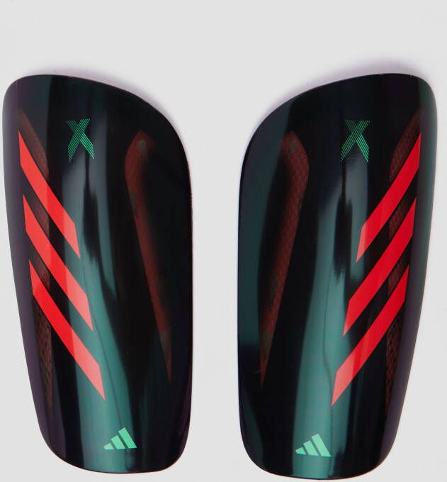 adidas Scheenbeschermers X League Nightstrike Zwart/Rood/Groen