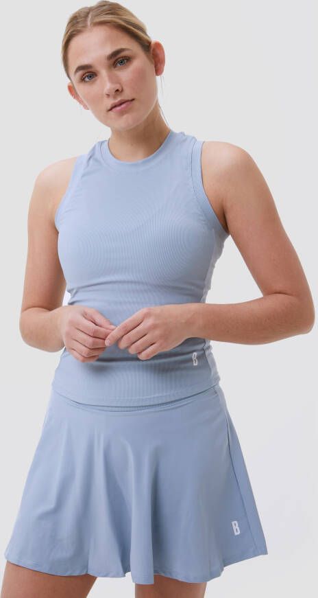Bjorn Borg ace rib pocket tennistanktop blauw dames