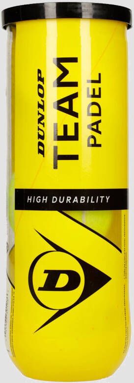 Dunlop team padel 3b padelballen geel kinderen