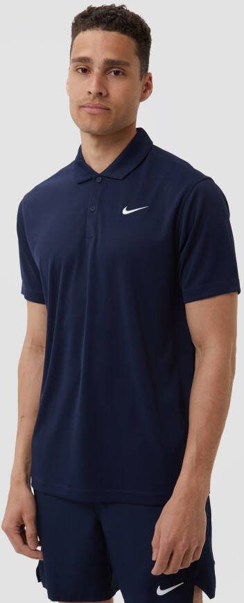 Nike Court Dri FIT Tennispolo voor heren Blauw