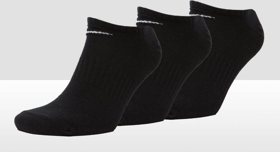 Nike Everyday Lightweight Onzichtbare trainingssokken(3 paar) Zwart