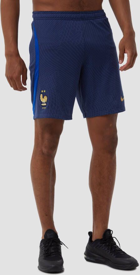 Nike Frankrijk Trainingsshorts Dri FIT Strike 2022/23 Navy/Blauw/Goud