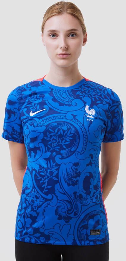 Nike FFF 2022 Stadium Thuis voetbalshirt met Dri FIT voor dames Blauw