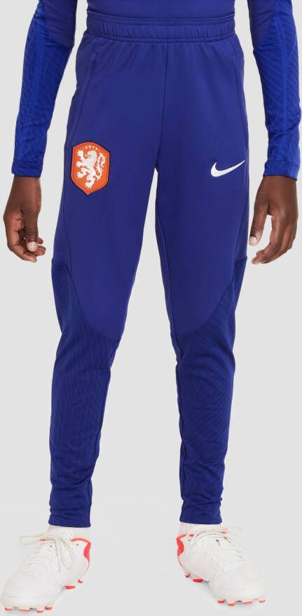 Nike Kids Nederland Strike Nike Dri FIT knit voetbalbroek voor kids Blauw